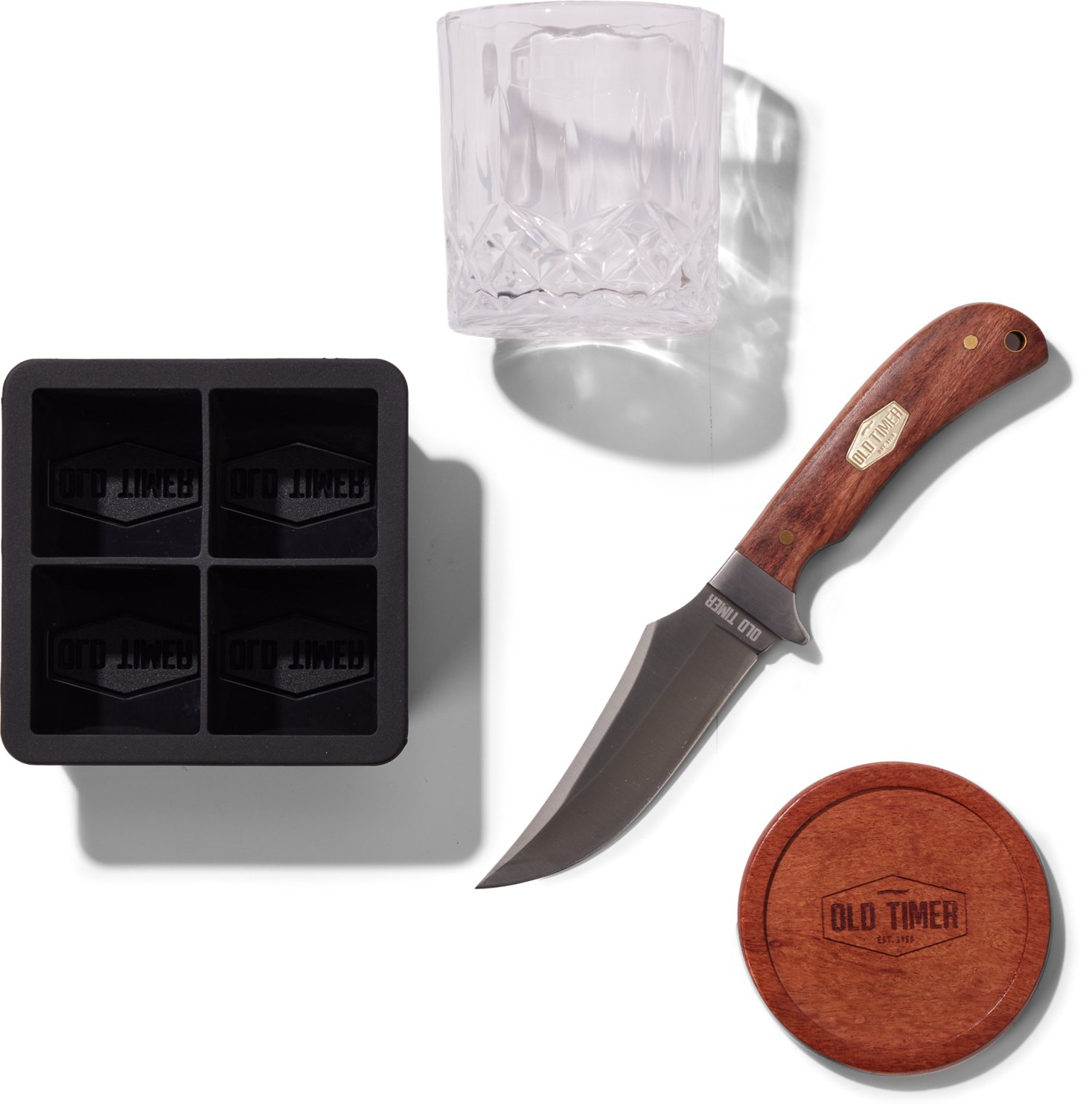 Old Timer Whiskey Glass and Fixed Blade Combo - view number 2