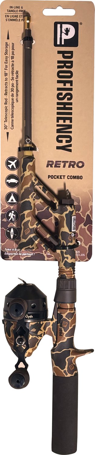 ProFISHiency Retro Pocket 30 in L Freshwater Spincast Rod and Reel Combo                                                         - view number 4