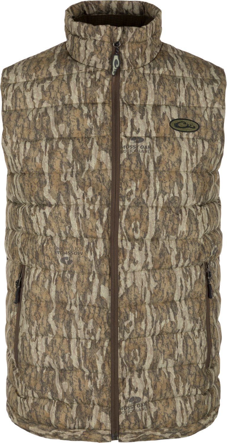 Drake Mens LST Double Down Camo Layering Vest