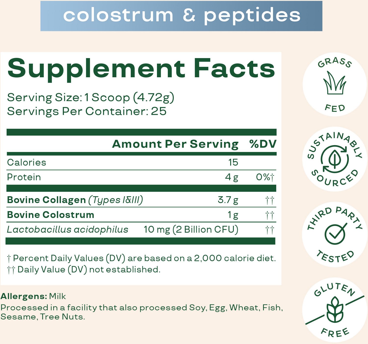 Bloom Nutrition Colostrum & Collagen Peptides 25-Pack                                                                            - view number 5