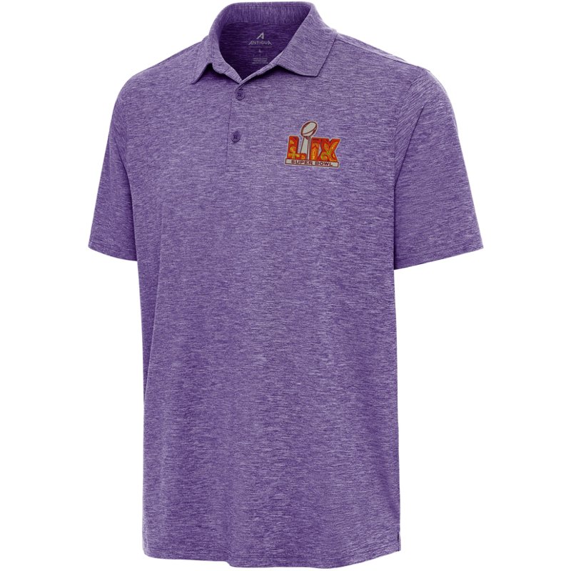 Antigua Mens NFL Super Bowl LIX Par 3 Polo