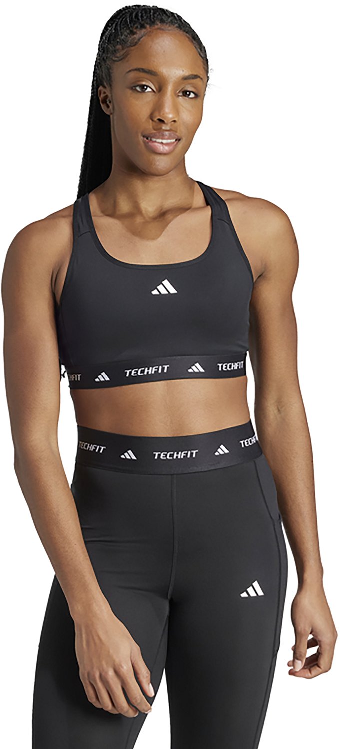 Adidas Women s PowerReact Techfit Bra Free Shipping at Academy