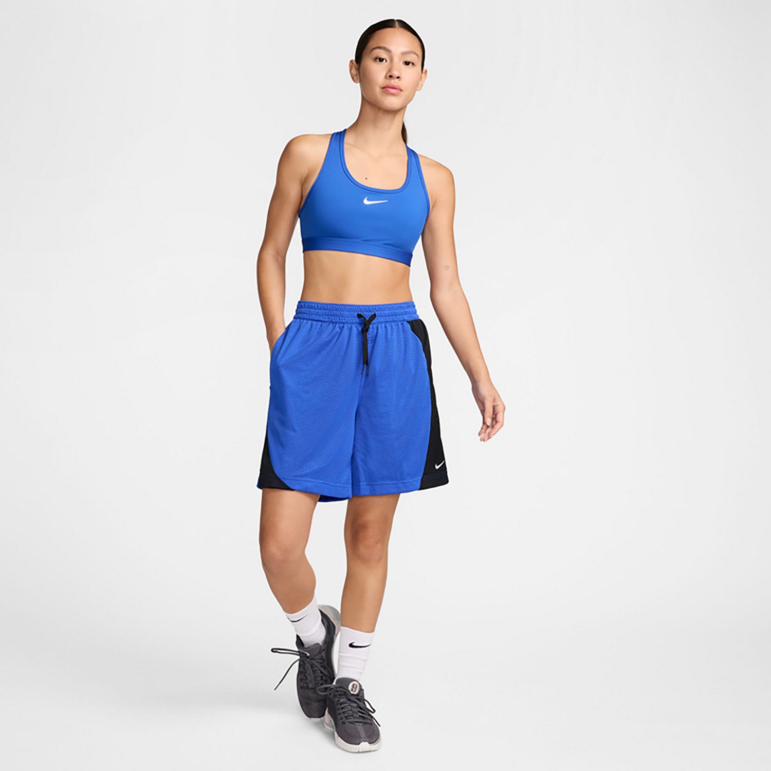 Nike Women's Essential Dri-FIT Mesh Basketball Shorts 4 in - view number 7