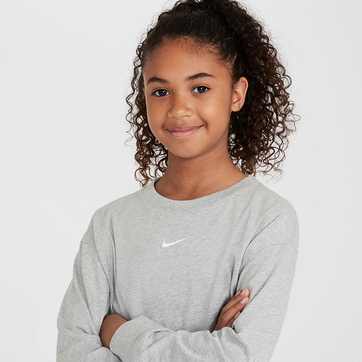 Nike Girls' Boxy Essential LBR Long Sleeve T-shirt - view number 3