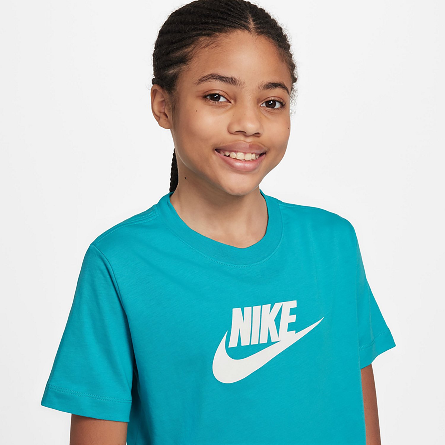 Nike Girls' Cropped Futura HBR T-shirt - view number 3