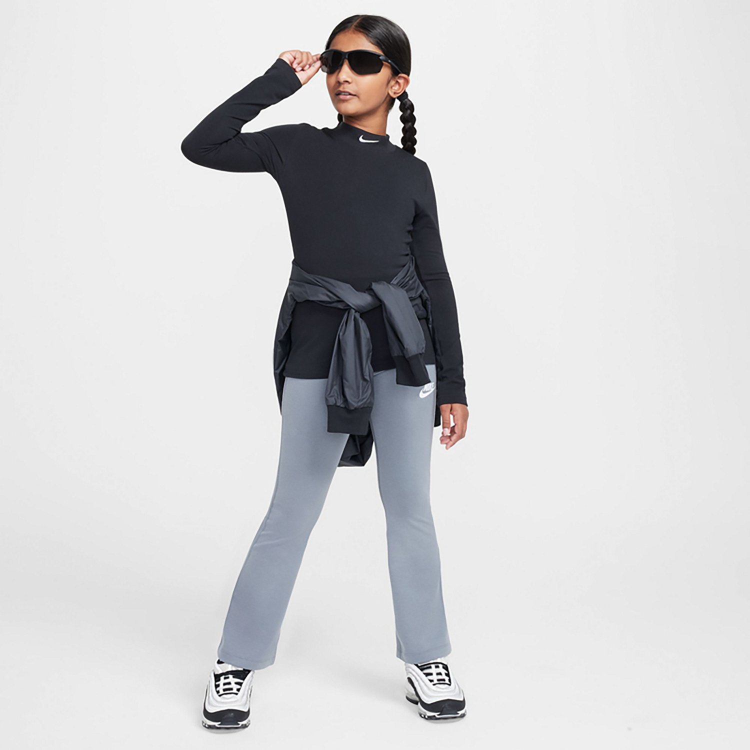 Nike Girls' Classic High-Rise LBR Flared Leggings - view number 4