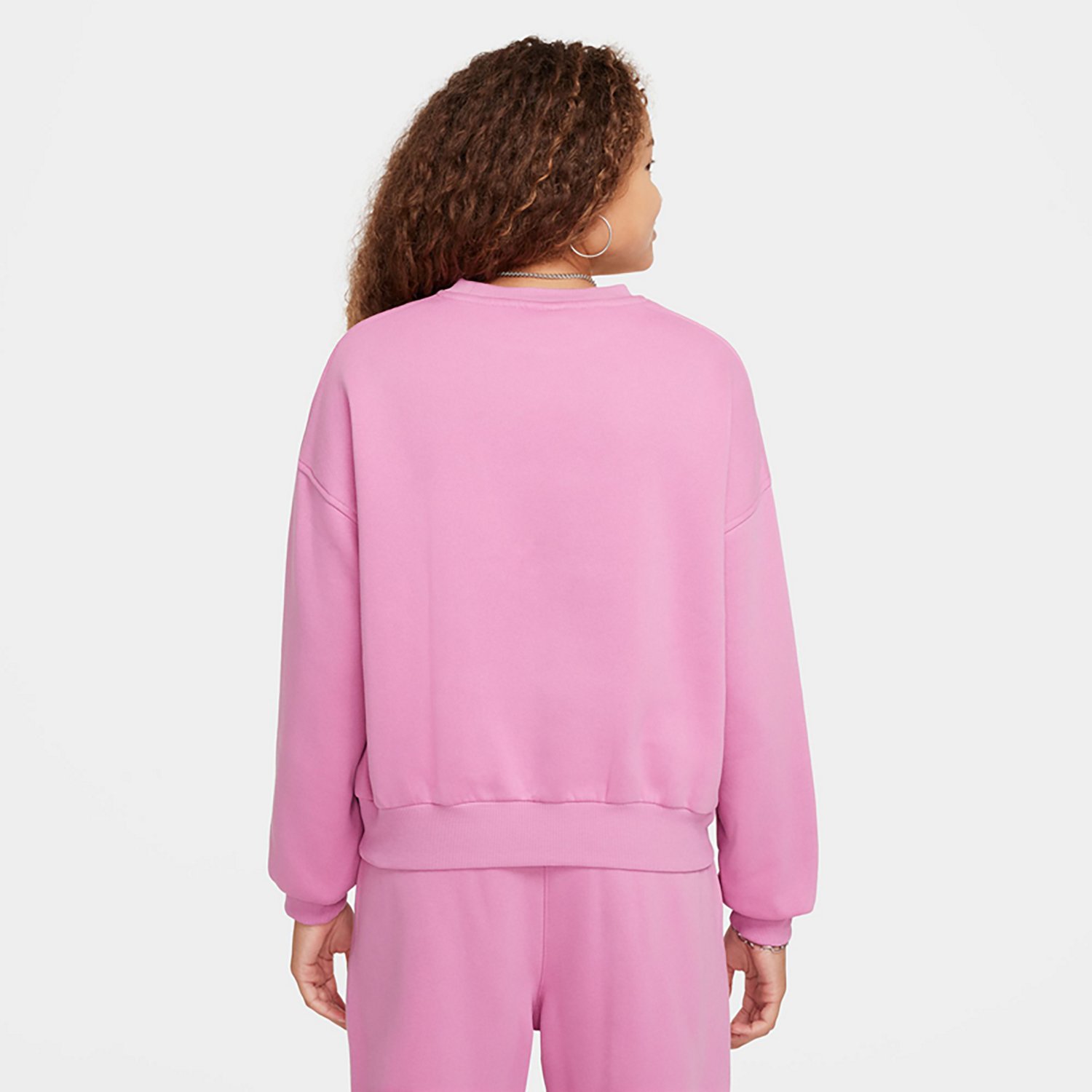 Nike Sportswear Girl's Club Fleece Boxy Crew-Neck Sweatshirt - view number 2