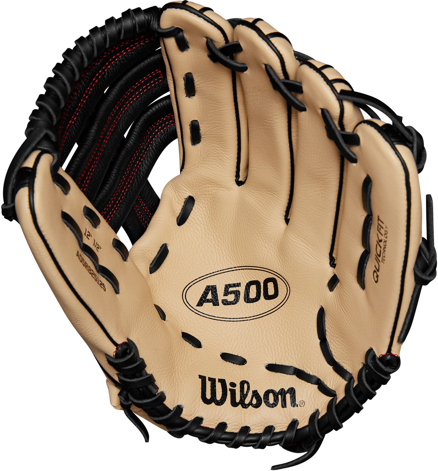 Wilson 12.5 in Youth A500 Outfield Baseball Glove                                                                                - view number 2