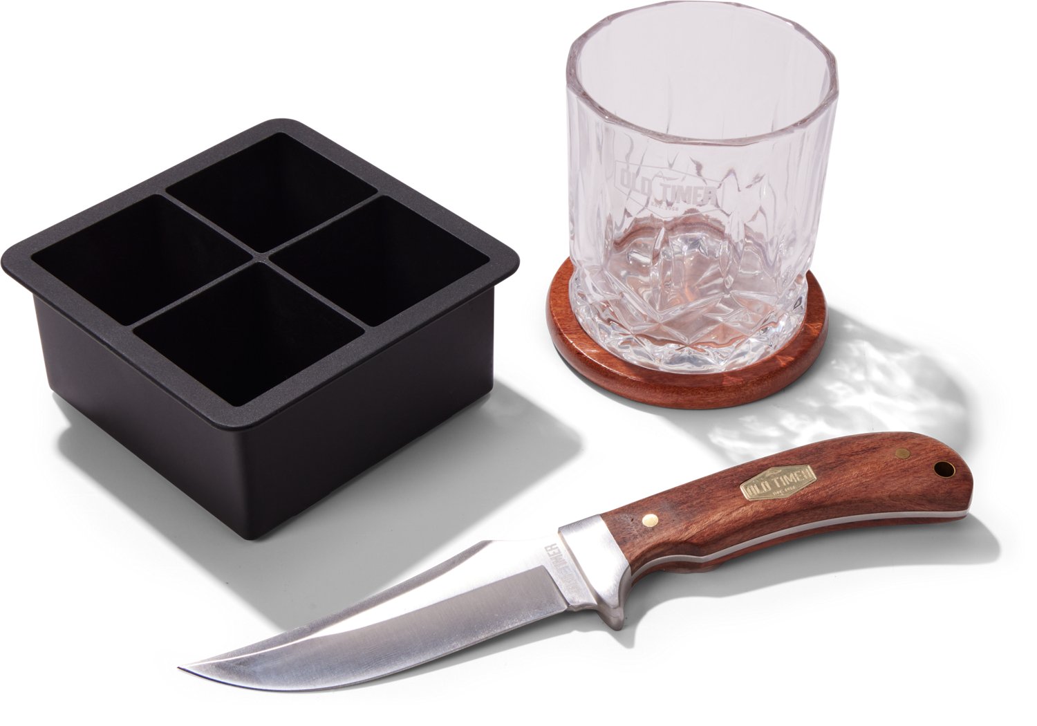 Old Timer Whiskey Glass and Fixed Blade Combo - view number 3