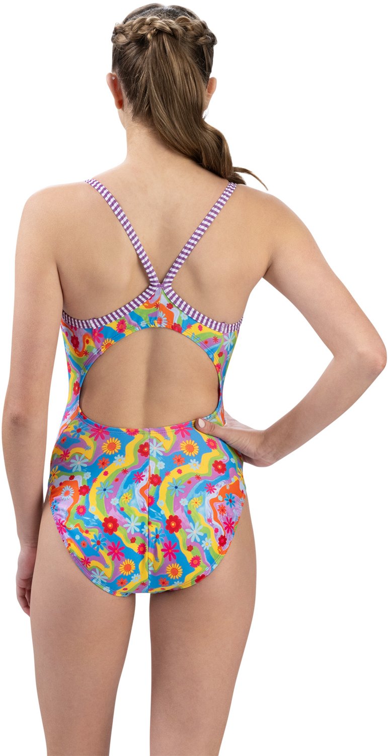 Dolfin Uglies Women's Print V-2 Back 1-Piece Buttercup - view number 2