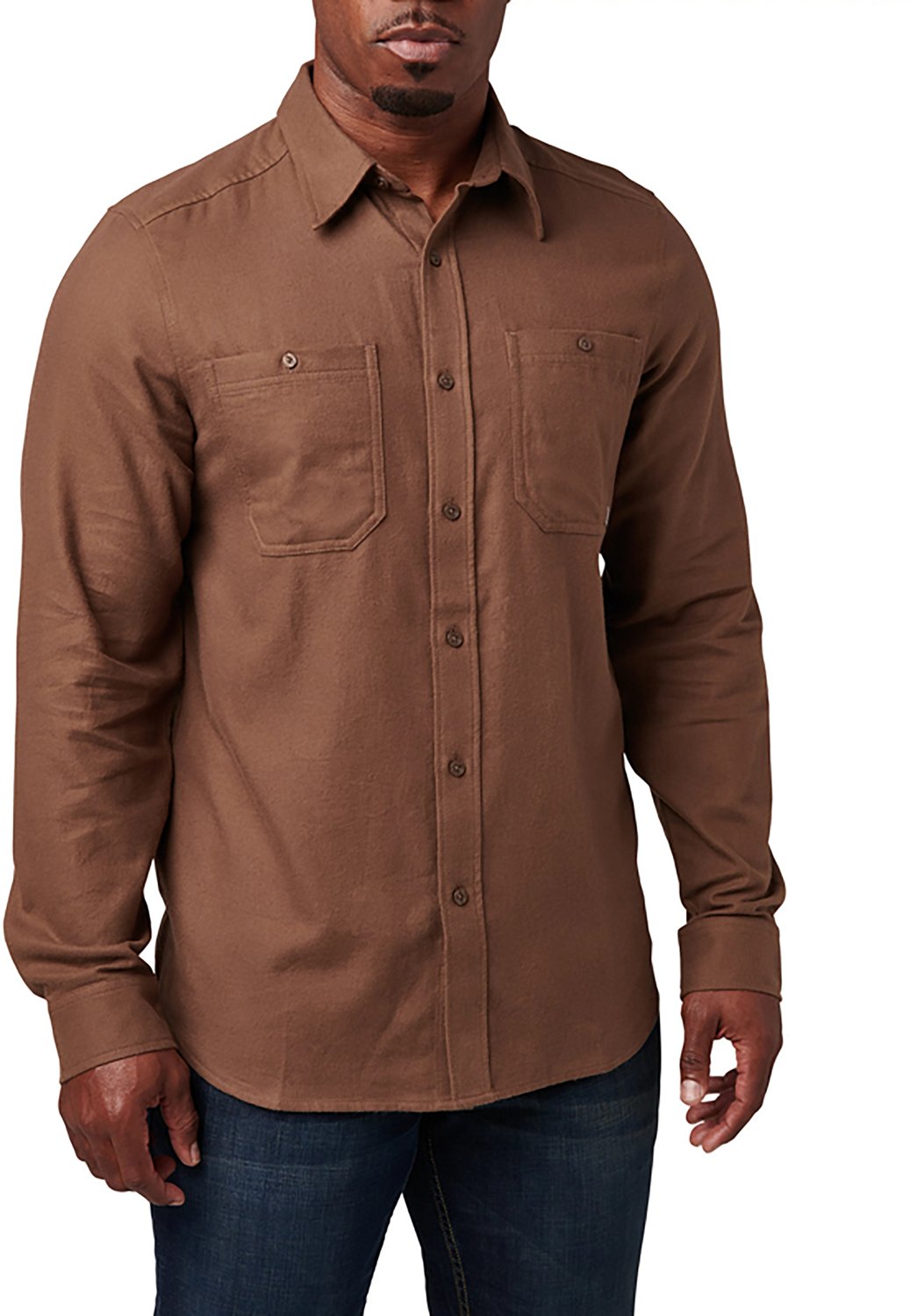 5.11 Tactical Men's Silverwood Flannel Solid Long Sleeve Shirt - view number 2