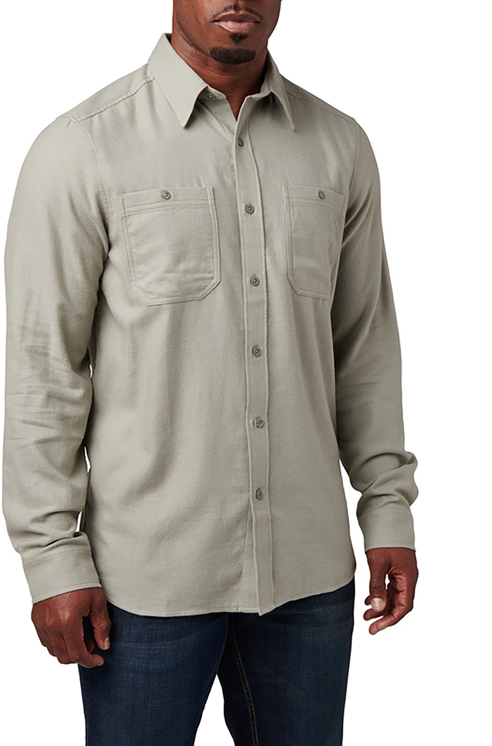 5.11 Tactical Men's Silverwood Flannel Solid Long Sleeve Shirt - view number 2