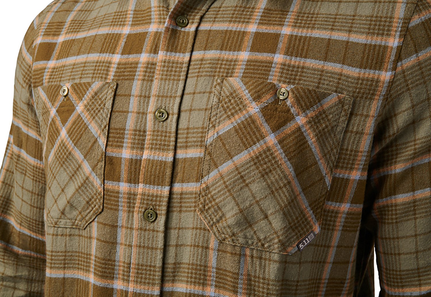 5.11 Tactical Men's Silverwood Flannel Plaid Long Sleeve Shirt - view number 5