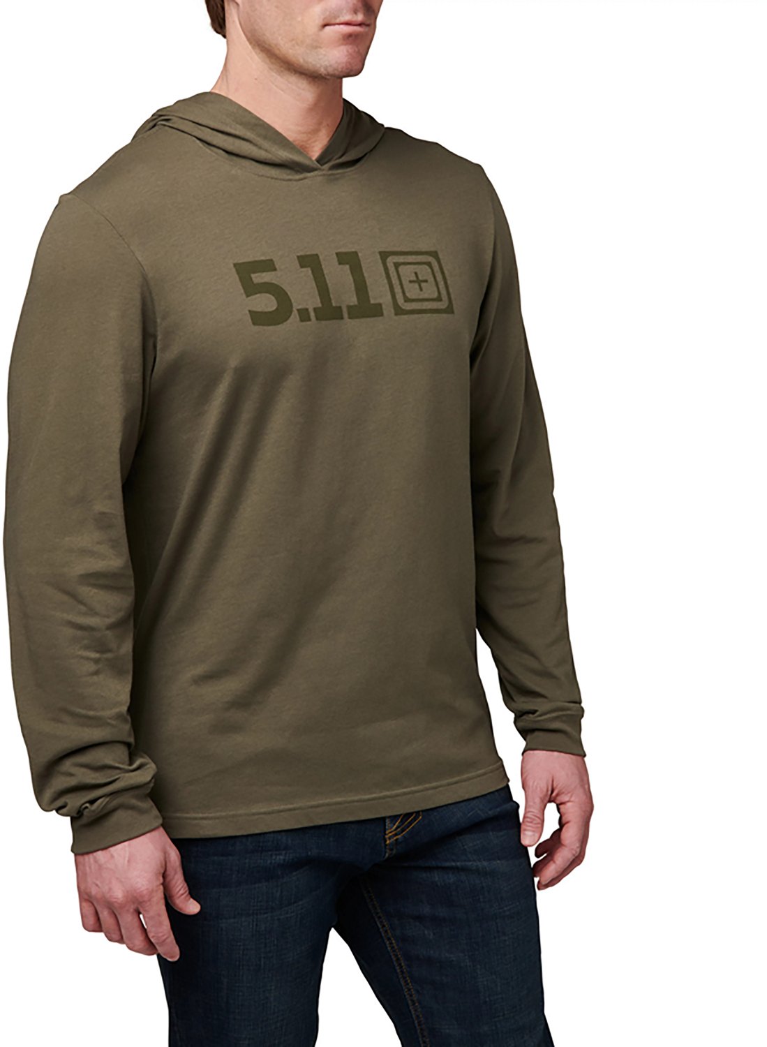 5.11 Tactical Men's Logo Hooded Long Sleeve Shirt - view number 2