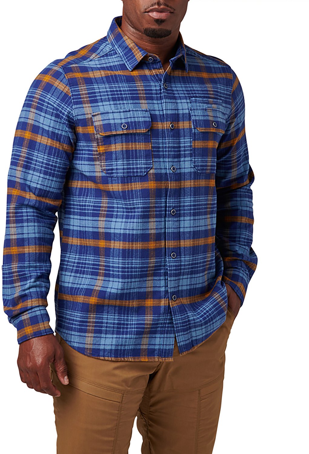5.11 Tactical Men's Lester Heavy Weight Flannel Plaid Long Sleeve Shirt - view number 2