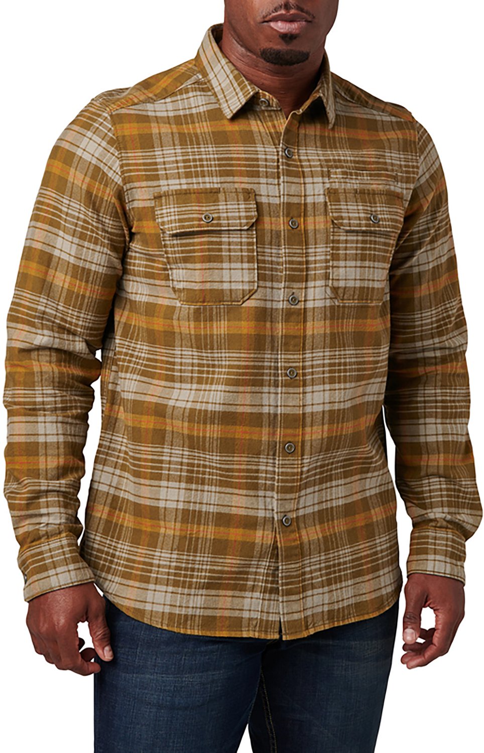 5.11 Tactical Men's Lester Heavy Weight Flannel Plaid Long Sleeve Shirt - view number 2