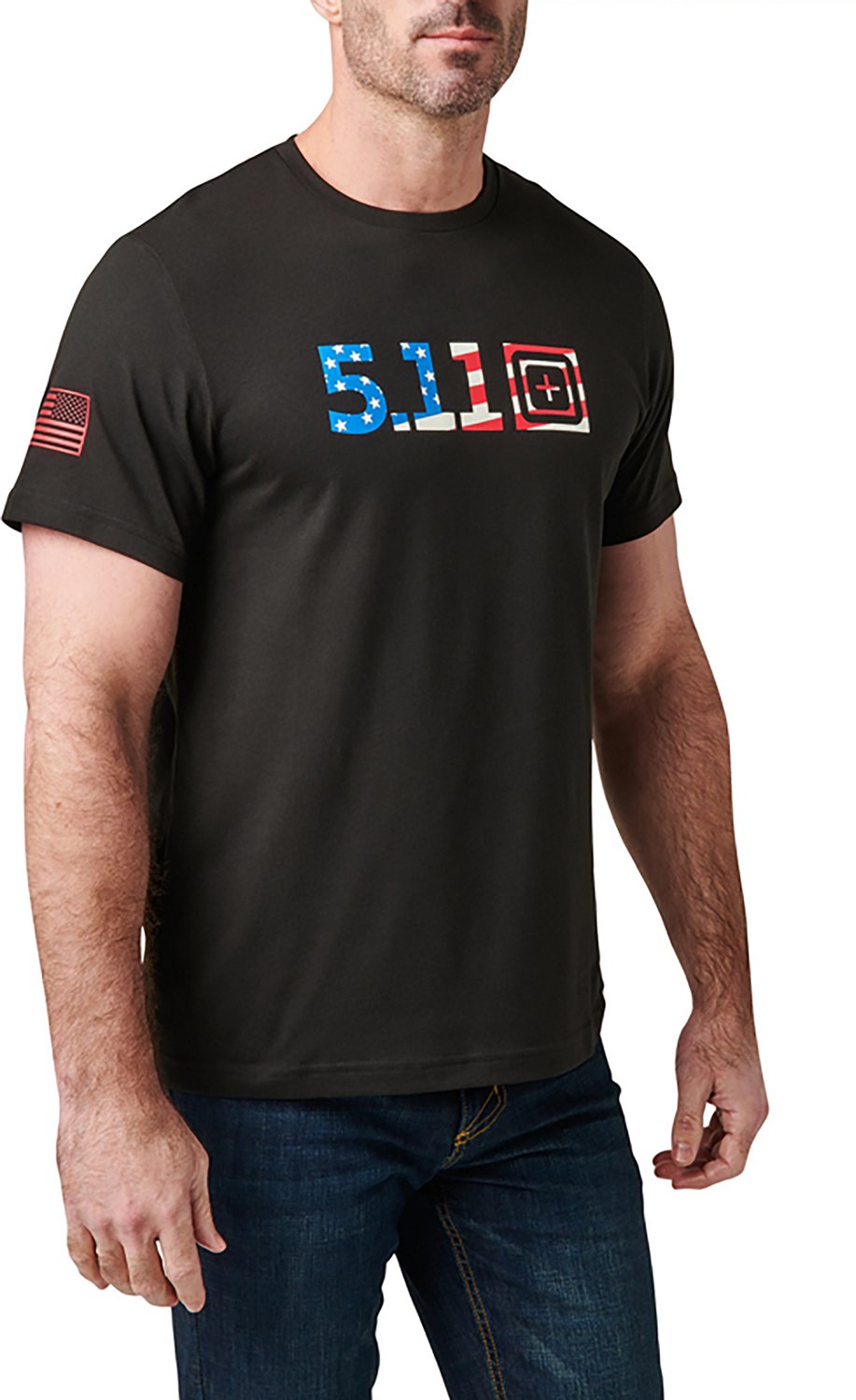 5.11 Tactical Men's USA Flag Fill Short Sleeve Shirt - view number 2
