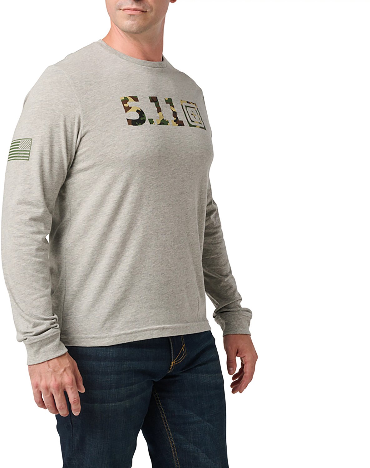 5.11 Tactical Men's Woodland Camo Fill Long Sleeve Shirt - view number 2