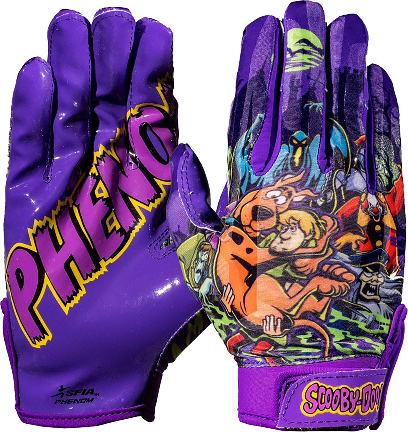 Phenom Elite Scooby Doo Unmasked Football Gloves Academy