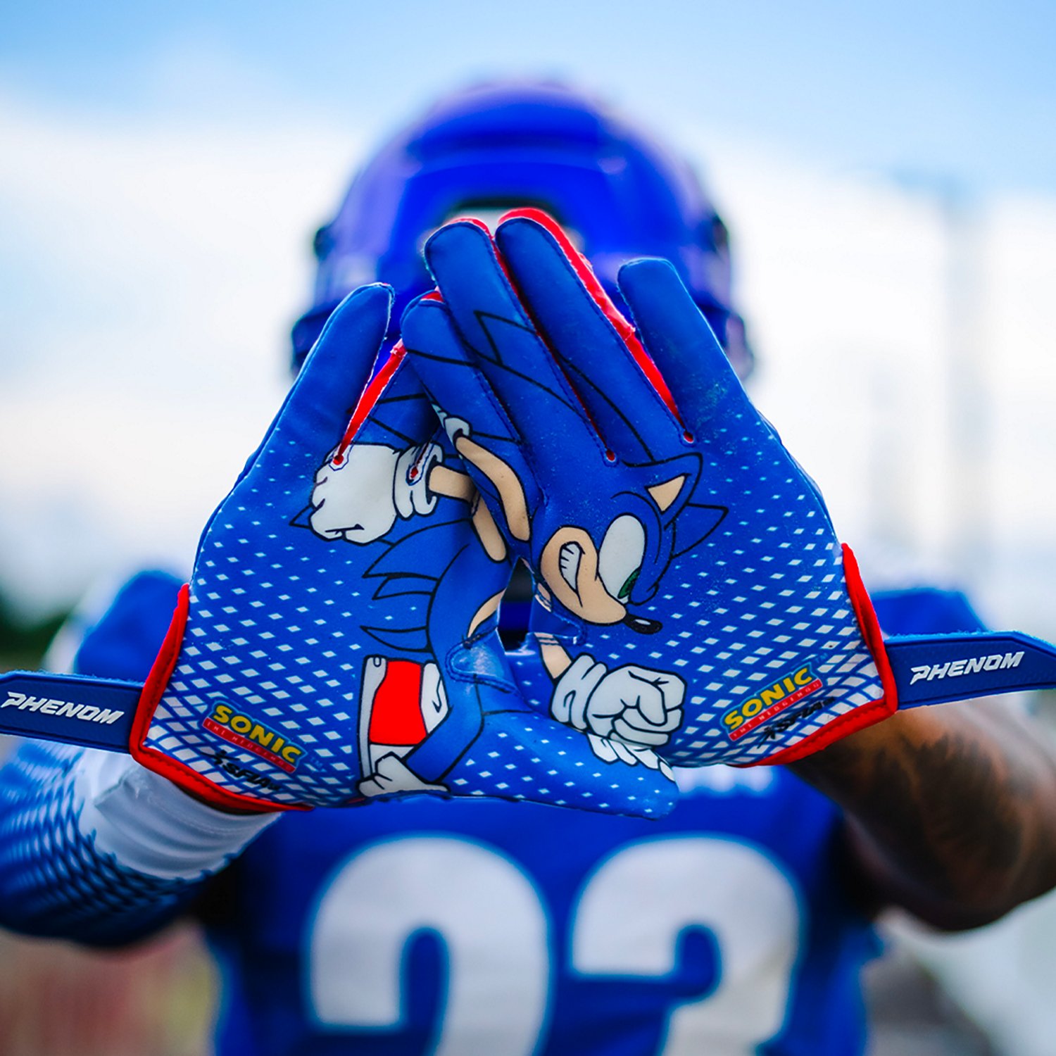 Phenom Elite Sonic the Hedgehog Football Gloves - view number 4