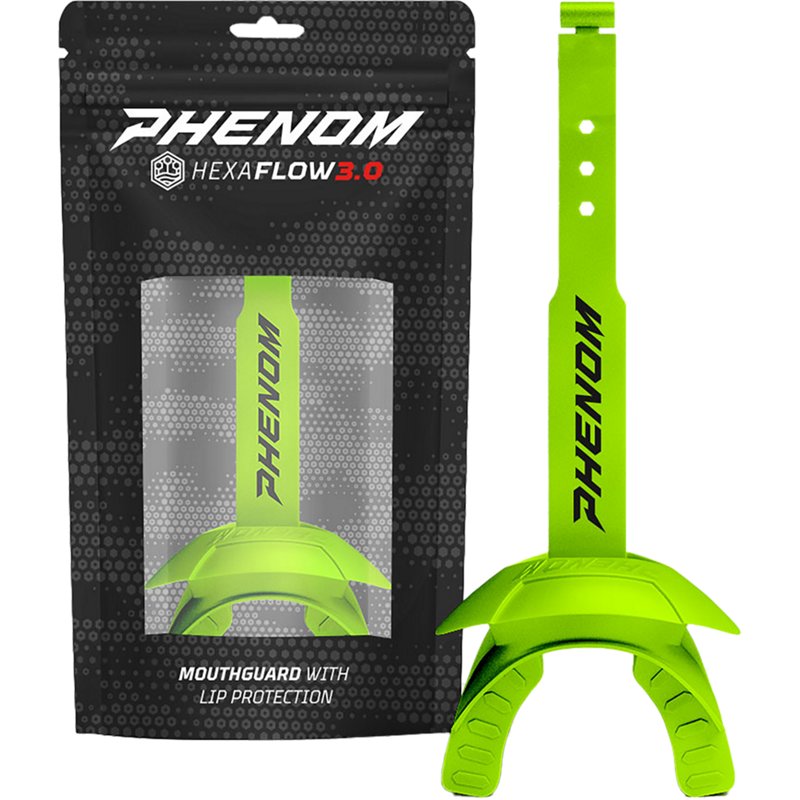 Phenom Elite Hexa-Flow 3.0 Lip Protector Mouthguard Green - Football Equipment at Academy Sports