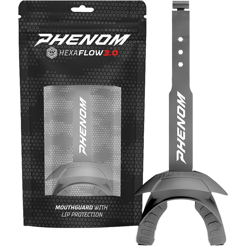 Phenom Elite Hexa-Flow 3.0 Lip Protector Mouthguard Grey - Football Equipment at Academy Sports