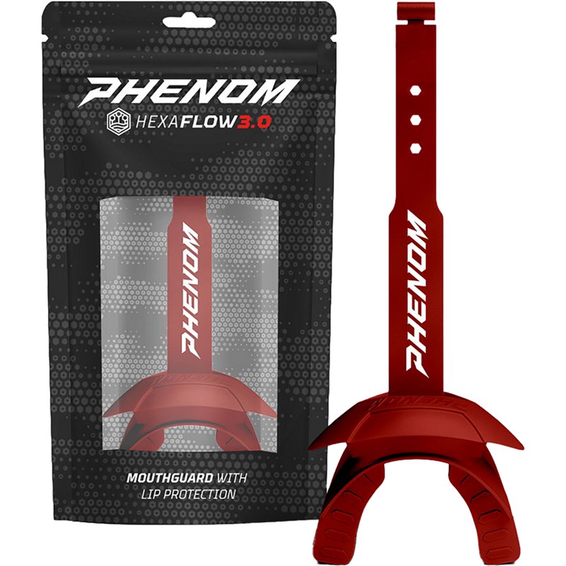 Phenom Elite Hexa-Flow 3.0 Lip Protector Mouthguard Maroon - Football Equipment at Academy Sports