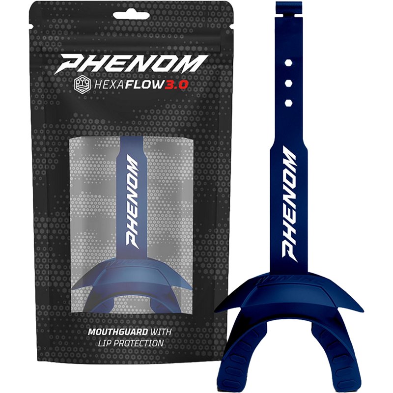 Phenom Elite Hexa-Flow 3.0 Lip Protector Mouthguard Navy Blue - Football Equipment at Academy Sports