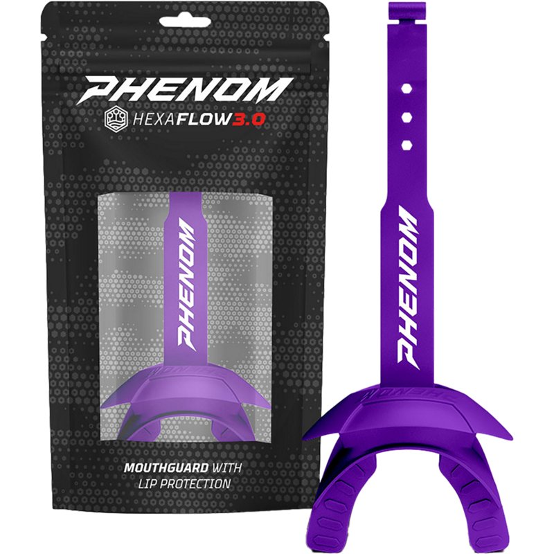 Phenom Elite Hexa-Flow 3.0 Lip Protector Mouthguard Purple - Football Equipment at Academy Sports