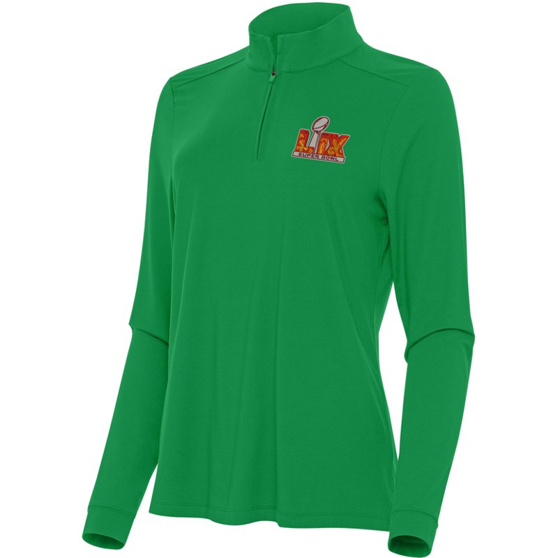 Antigua Women's NFL Super Bowl LIX Intent 1/4 Zip Pullover