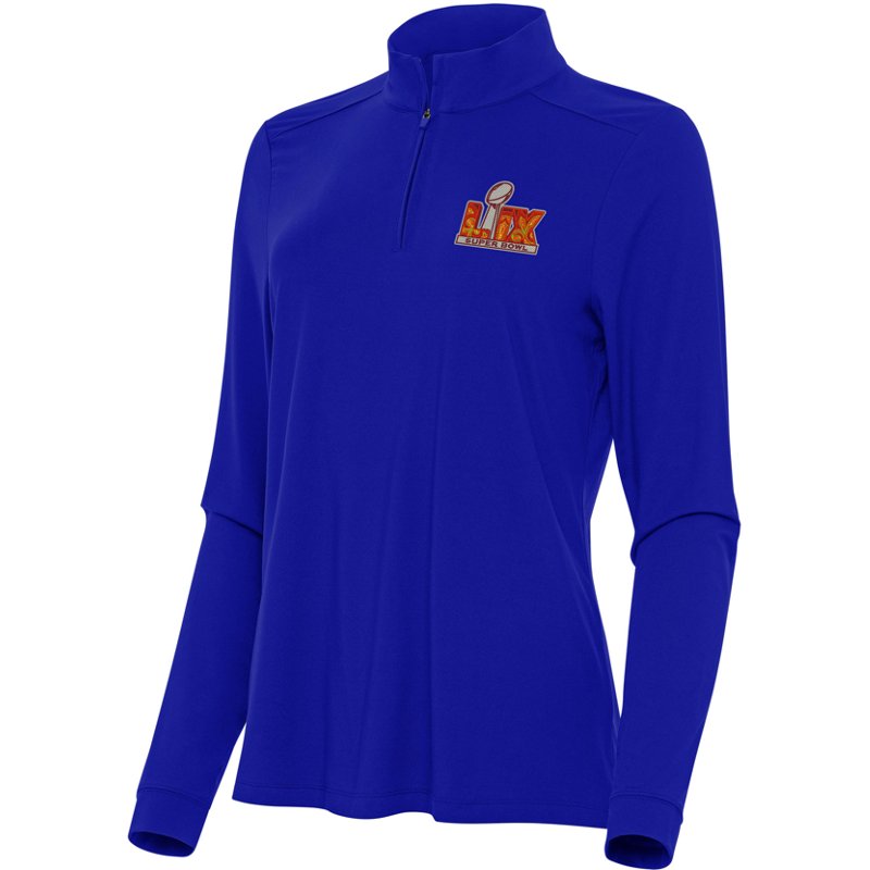 Antigua Women's NFL Super Bowl LIX Intent 1/4 Zip Pullover