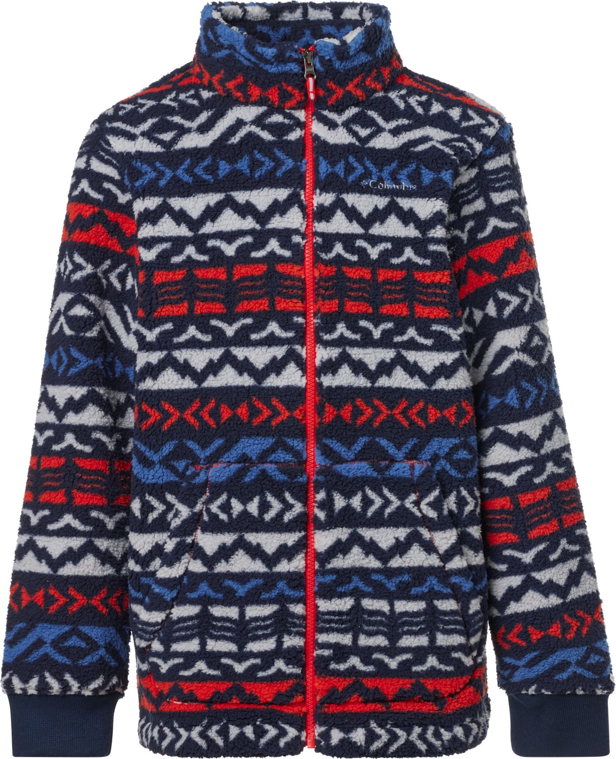 Columbia Sportswear Boy's Rugged Ridge II Printed Sherpa Full-Zip Jacket - view number 1