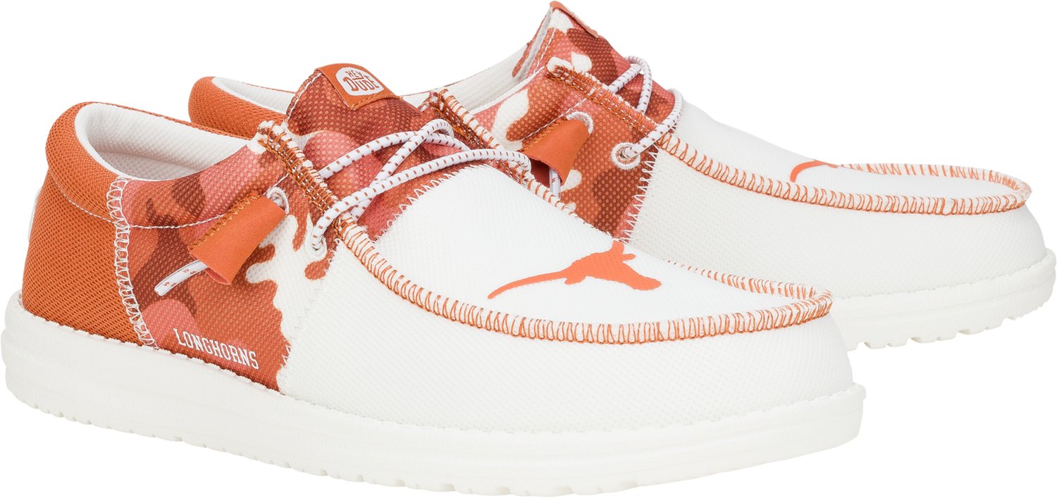 HEYDUDE Men's Wally NCAA University of Texas Slip-on Shoes - view number 3