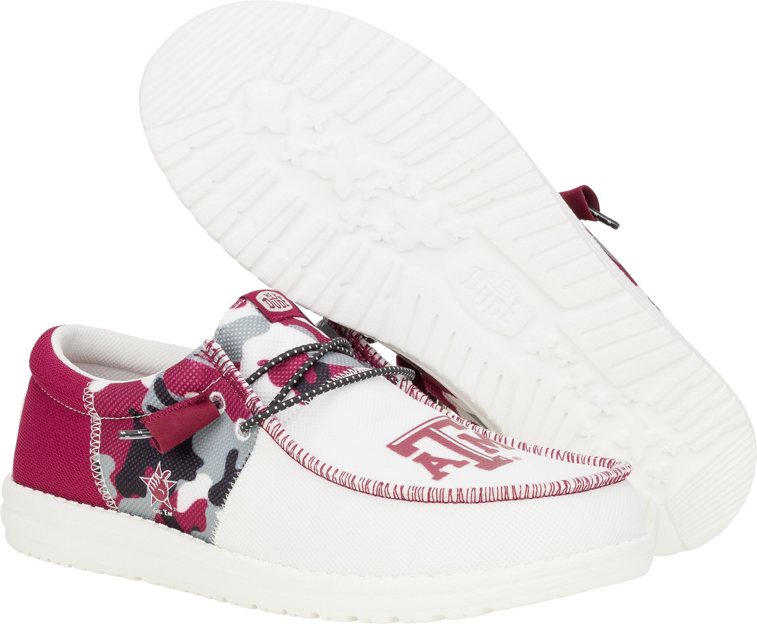 HEYDUDE Men's Wally NCAA Texas A&M University Slip-on Shoes - view number 4