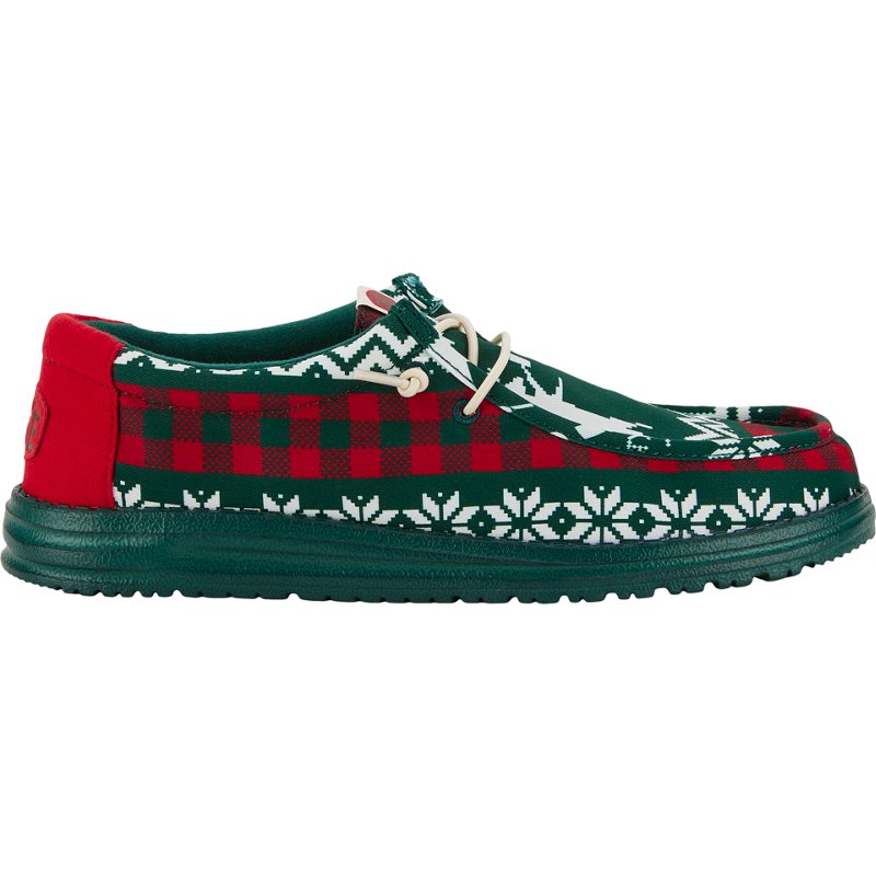 HEYDUDE Men's Wally Holiday Novelty Plaid Slip-on Shoes, 11 - Men's Casual at Academy Sports