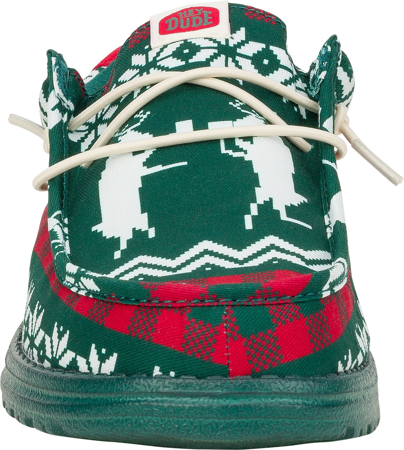 HEYDUDE Men's Wally Holiday Novelty Plaid Slip-on Shoes                                                                          - view number 4