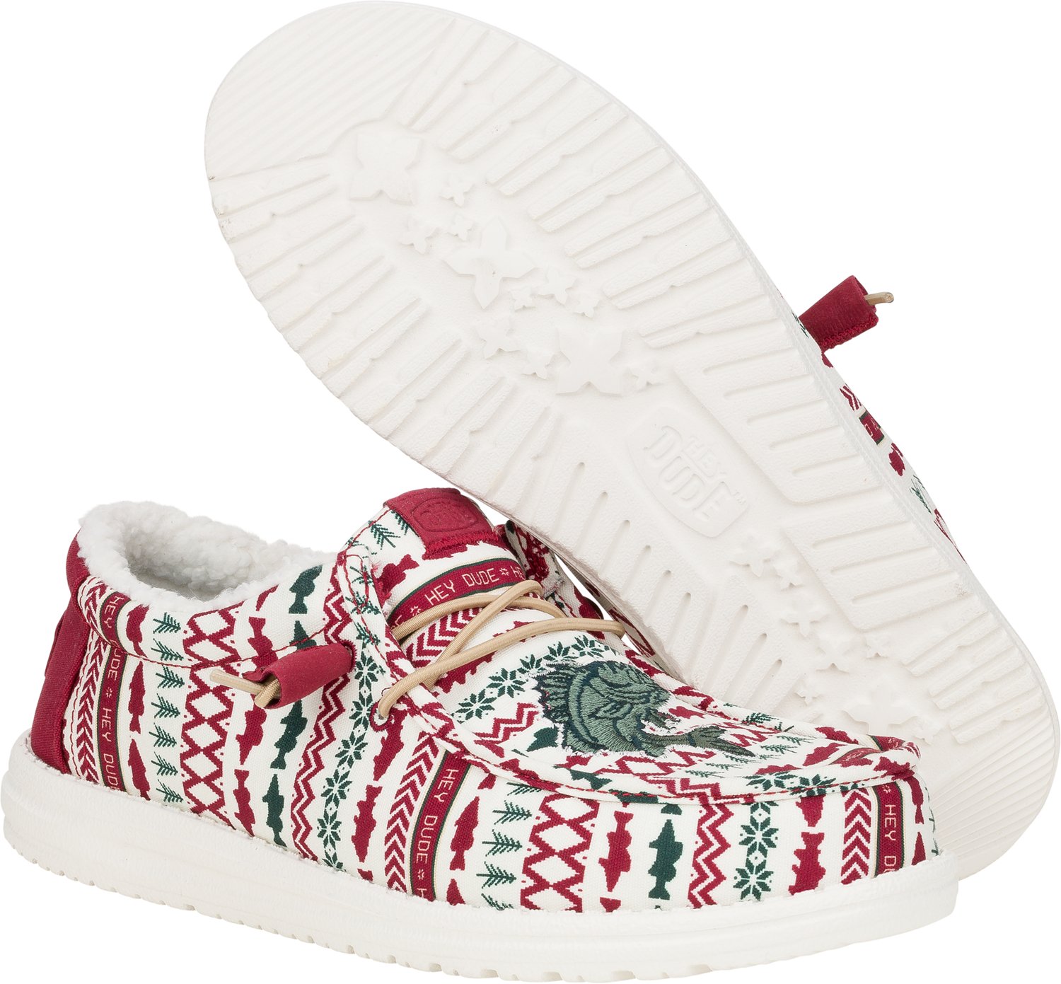 HEYDUDE Men's Wally Merry Fishmas Slip-on Shoes                                                                                  - view number 4