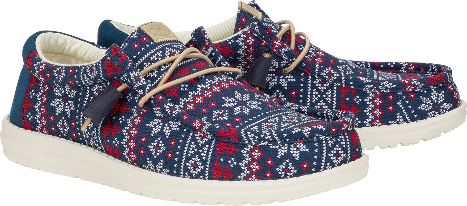 HEYDUDE Men's Wally Fairisle Sweater Slip-on Shoes - view number 3