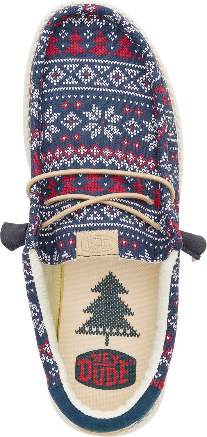 HEYDUDE Men's Wally Fairisle Sweater Slip-on Shoes - view number 4