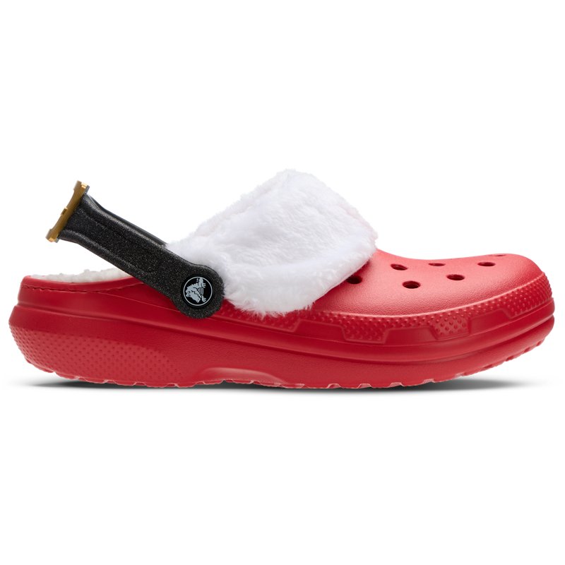 Crocs Kids Santa Lined Clog Red/White, 12 - Crocs And Rubber Boots at Academy Sports