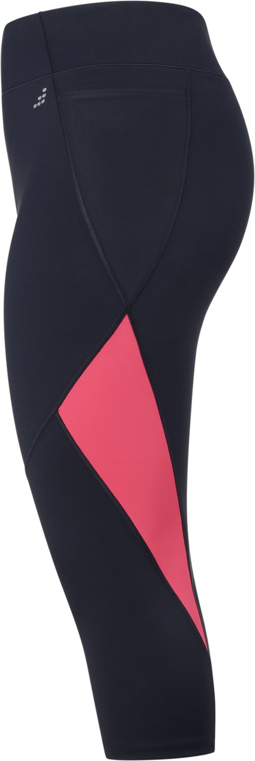 BCG Women's Plus Mid Rise Color Block Crop Leggings - view number 3