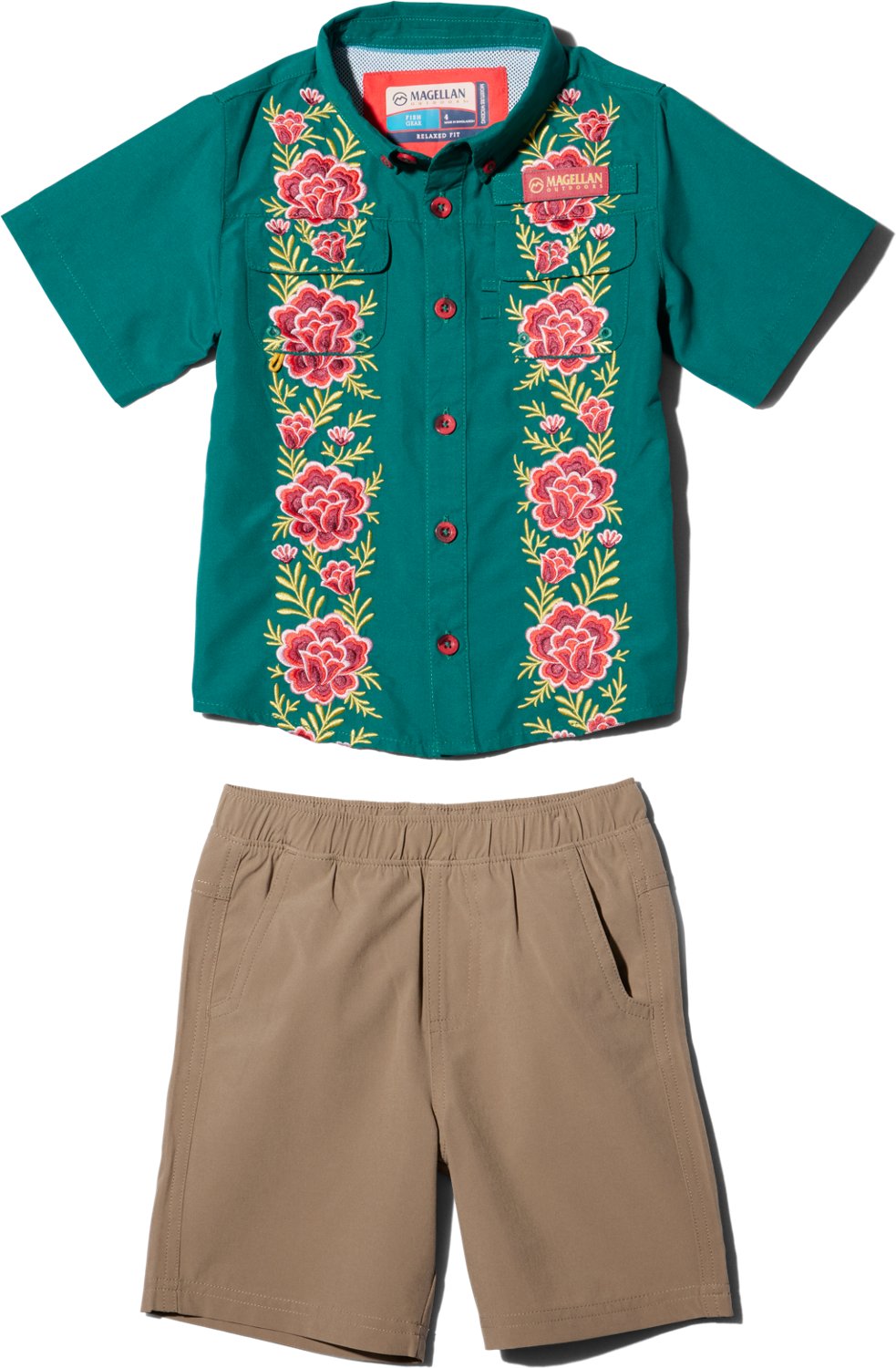 Magellan Outdoors Boys’ (4-7) Laguna Madre Flores Short Set