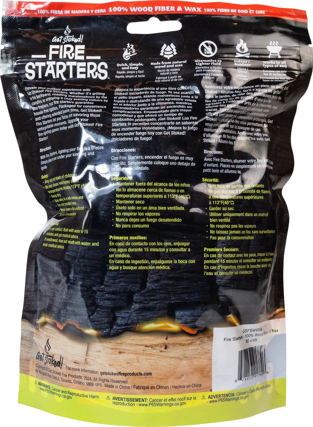 Winlow Products Get Stoked 100% Woodfiber and Wax Fire Starters - view number 2