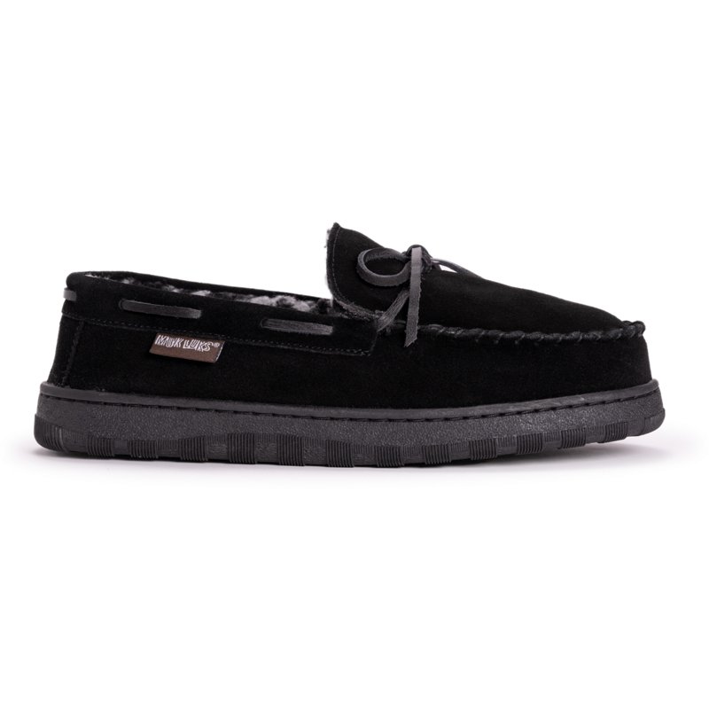 Muk Luks Men's Paul Moccasin Slippers Black, 9 - Slippers at Academy Sports