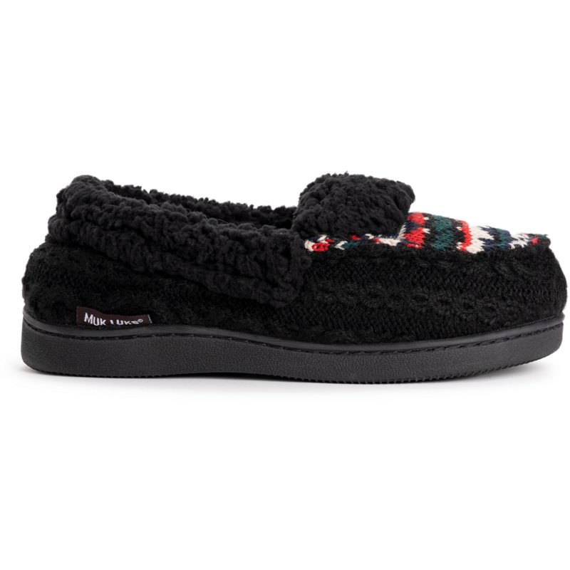 Muk Luks Women's Anais Moccasin Slippers Black, Small - Slippers at Academy Sports