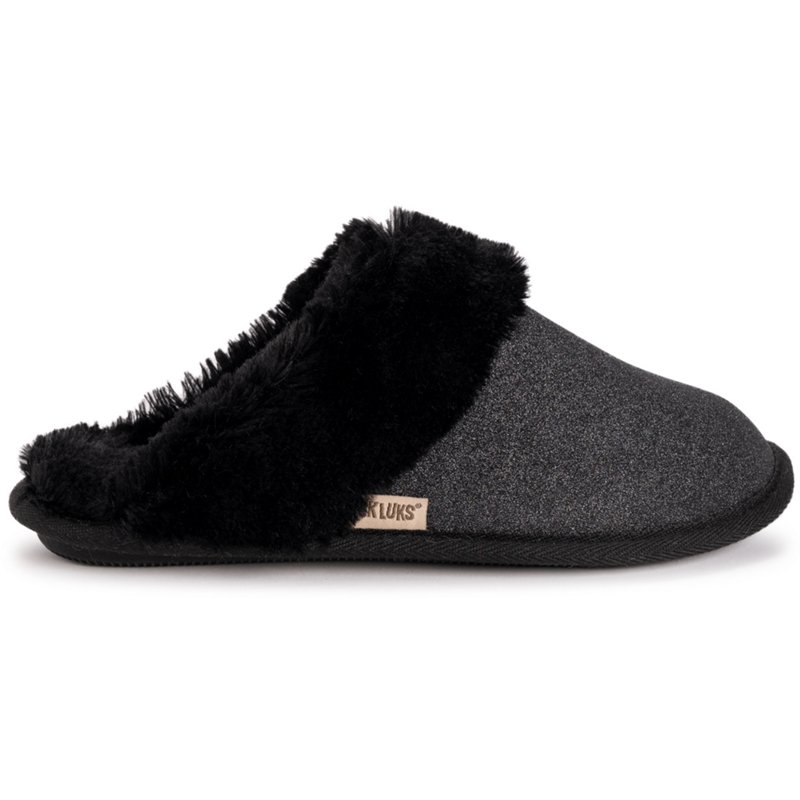 MUK LUKS Women's Angled Sparkle Scuff Slipper