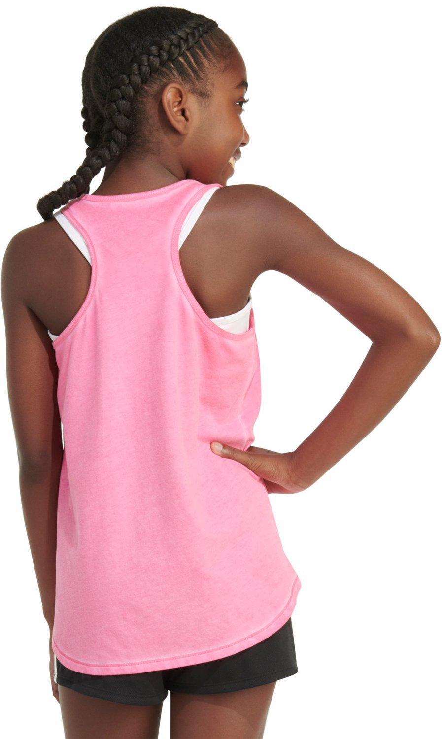 adidas Girls' Cold Pigment Tank Top                                                                                              - view number 2