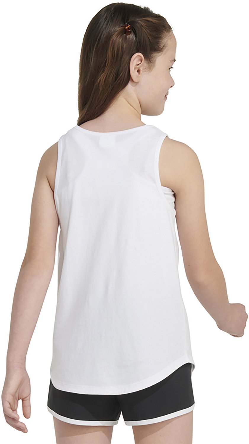 adidas Girls' Curved Hem Tank Top                                                                                                - view number 2