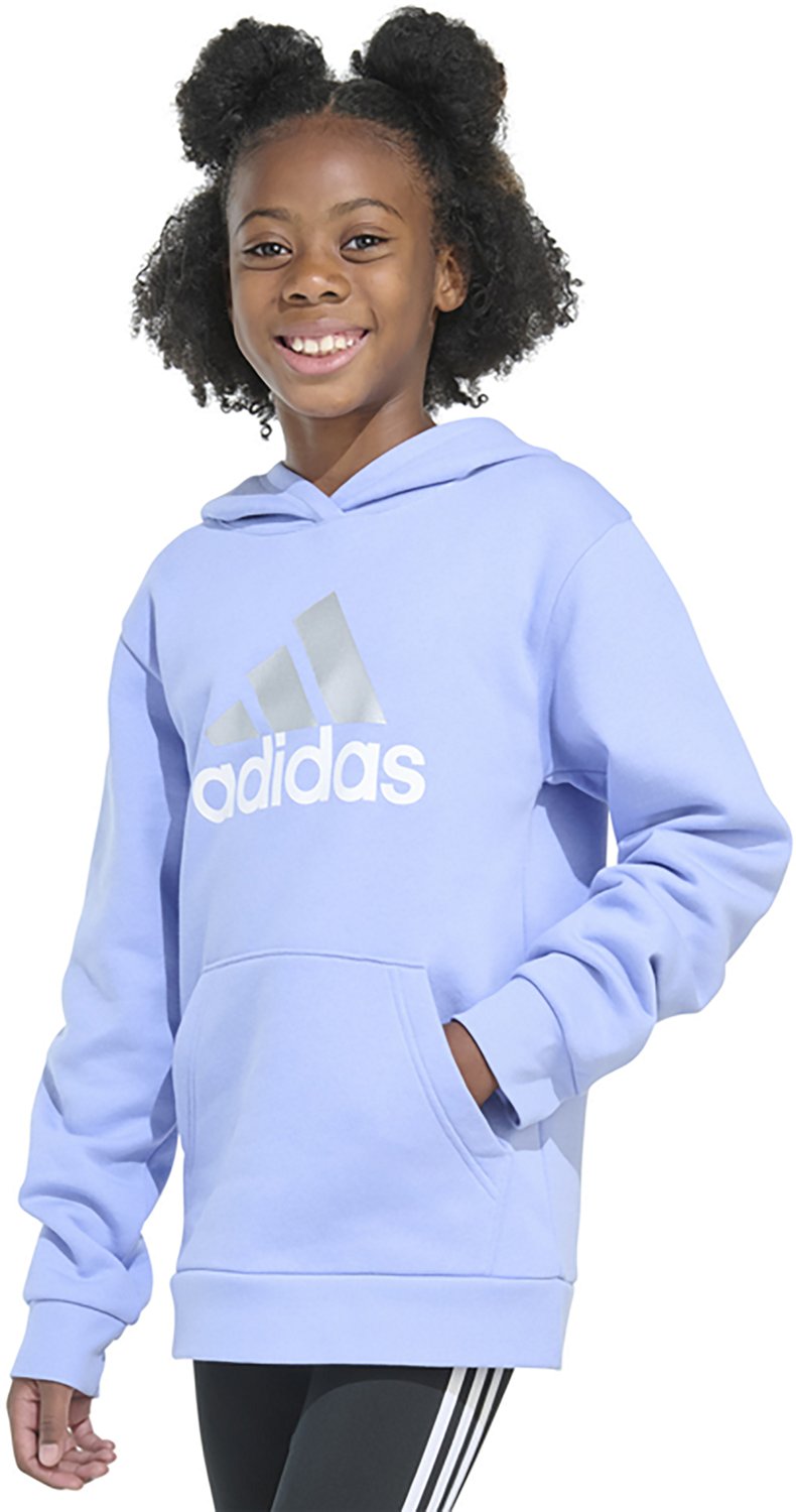 adidas Girls Essential Graphic Pullover Hoodie Academy