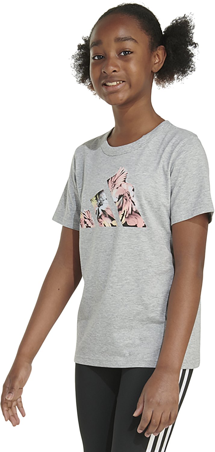 adidas Girl's Short Sleeve Heather Tee - view number 3